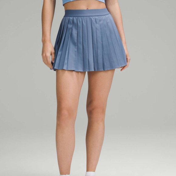 Lululemon High-Rise Pleated Tennis Skirt Oasis Blue - Size 12 - Picture 1 of 10